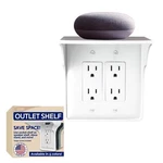 Power Perch Outlet Shelf Transform Double Into Spacesaving Display Spe. Fixed Price $32.34.