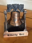 Liberty Bell Copper/bronze Finish Metal Replica Souvenir With Stand Works. Fixed Price $21.24.