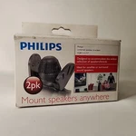 Phillips SQB1111/17 2PK Universal Speaker Bracket Kit Indoor Outdoor Brand New!!. Fixed Price $6.99.