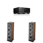 Focal Vestia NO4 Loudspeaker Pair In Dark Wood With RX-A4ABL Av Receiver Bundle. Fixed Price $3909.99.