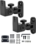 Universal Speaker Wall/ceiling Mount BRACKETS,180 ADJUSTMENT,2 Packs Black Metal. Fixed Price $36.99.