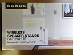 Sanus WSS22-W1 White Fixed-height Stands For Wireless Speakers Pair. Fixed Price $89.00.