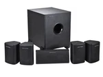 Monoprice 5.1 Channel Home Theater Satellite Speakers And Subwoofer, Black. Fixed Price $134.99.