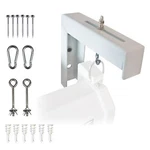 6" White Projector Screen Lbrackets Single Metal Welded Construction Wall Cei. Fixed Price $26.99.