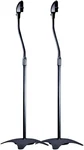 Satellite Speaker Floor Stands - Black (pair) Supports To 5 Lbs. Each, Height. Fixed Price $65.99.
