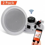 Dual 6.5 Bluetooth Ceiling, Wall Speakers, 2-WAY Flush Mount Home Pair. Fixed Price $72.65.