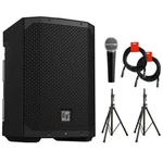 Electro-voice Everse 8 Loudspeaker W/ Stand & Case + Mic 2X Cable. Fixed Price $1749.99.