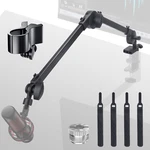 Microphone Boom Arm With Desk Mount 360 Rotatable Adjustable Studio Stand. Fixed Price $19.03.