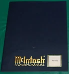 Mcintosh Ps 112 Sub-woofer Owner's Manual Service, Warranty And Cards. Fixed Price $15.00.