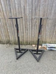 Proline Height-adjustable Speaker Stands Black Metal Safety Lock Set Of 2. Fixed Price $49.99.