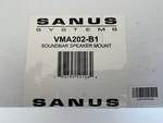 Sanus VMA202-B1 Universal Soundbar Speaker Mount-new In Box. Fixed Price $45.00.