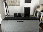 Sony HT-NT5 Soundbar And Subwoofer With SRS-ZR5 Rear Speakers. Fixed Price $400.00.