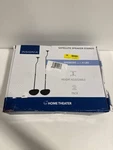 No Hardware Insignia 28 . 38IN Adjustable Height Speaker Stands Satellite. Fixed Price $9.23.