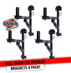Wall Mount Brackets For Pa Speakers Dj Stage Studio Recording Monitor Stand. Fixed Price $77.95.
