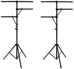 (2) Pro Audio Dj Multi Arm 8 Bolt Lighting 12 Foot Tripod Stand Package. Fixed Price $174.95.
