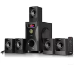 5.1-CHANNEL Surround Sound Bluetooth Speaker System In Black. Fixed Price $89.79.