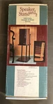 Speaker Stands Solid Oak Black By Tree Dimensions Boone N.c. Adjustable. Fixed Price $129.95.