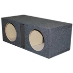 Qpower BASS12 Vented Dual Hole 12" Inch Carpeted Subwoofer Box Enclosure. Fixed Price $62.99.