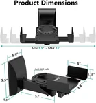 Wali Dual Side Clamping Bookshelf Speaker Wall Mounting Bracket Black. Fixed Price $49.99.
