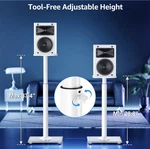 Mountup Universal Speaker Stands Pair 28.3" To 37.4" Height Adjustable Floor. Fixed Price $60.00.