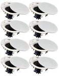 8 Pack Tdx 6.5" 2-WAY Ceiling Wall Home Theater Speaker Flush Mount White New. Fixed Price $199.95.