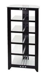 Sanus NF206 Black And Glass Excellent Discountiued Audio Rack. Fixed Price $195.00.