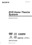 Sony DAV-FX100W Home Theater System Owners Manual. Fixed Price $22.24.