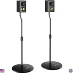 Perlegear PGSS11 Adjustable Speaker Stands 28 -38 For Bookshelf & Satellite. Fixed Price $87.48.