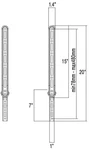 Vivo Universal Sound Bar Bracket Below Wall Mounted Tv / Fits 23"-65". Fixed Price $24.99.