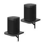 Set Of 2 Universal Small Rear Speaker Wall Mount Shelf Surround Sound Black. Fixed Price $21.82.