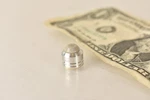 Single Definitive Technology Mythos Gem Speaker Stand Foot -chrome/silver-. Fixed Price $14.95.