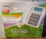 Nos Radio Shack Big Button Corded Phone Model: 43-3901; White Caller Id Amplifie. Fixed Price $24.00.
