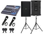 Mackie 2X THUMP215 15" 1400W Speaker + Emb MX10BT Mixer, Mics, Stands & Cables. Fixed Price $1129.99.