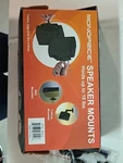 2 Pack Adjustable Surround Sound Satellite Speaker Brackets Wall Mount Black. Fixed Price $19.99.