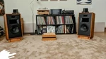 Custom Made Oiled Red Oak Speaker Stands For Klipsch Heresy All Models. Fixed Price $214.99.