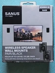 Sanus Wireless Speaker Wall Mounts Pair/black Model WSWMU2-B2 Brand New. Fixed Price $27.99.