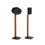 Ynvision Premium Wood Floor Stands Compatible W/ Sonos Era 100, Sl, 300 Black. Fixed Price $99.00.