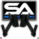 Seismic Audio 2 Heavy-duty Metal Wall Mount Pa Speaker Stands For Djs & Bands. Fixed Price $168.50.