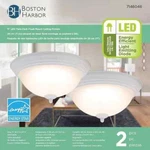 Boston Harbor Dome Ceiling Fixture Flush Mount White 7146046 Twin Pack 11" Led. Fixed Price $24.99.