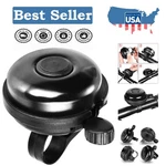 Clear Sound Aluminum Bike Bell - Easy Mount For Safe Cycling Black Design. Fixed Price $11.99.