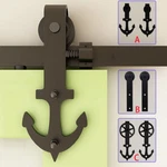 Ccjh 4-20FT Sliding Barn Door Hardware Closet Track Kit For Single/double. Fixed Price $118.65.