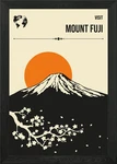 Visit Mount Fuji Travel Poster Framed Wall Art Canvas Print Picture. Fixed Price $40.23.