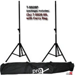 Prox T-SS26P Set Of Heavy Duty All Metal 8' Speaker Tripod Stands+carry Case. Fixed Price $84.95.