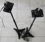 Omni Mount Speaker Stand Pair Black 32-40" Adjustable Complete Brackets & Wires. Fixed Price $36.32.