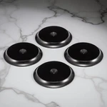 Sonic Saucers Isolation Discs Extra Large Set Of 4 Black 1.5-INCH/38MM. Fixed Price $29.99.