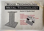 Wood Technology Metal Wt 17.5" Black Satin Speaker Stand - Open Box. Fixed Price $19.95.