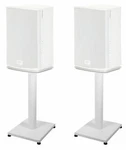 Pair 21 Steel White Stands For Paradigm Pw 600 Bookshelf Speakers. Fixed Price $64.95.