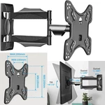 Universal Full Motion Tv Wall Mount Bracket Swivel Tilt For 14 22 26 32 40 42". Fixed Price $16.24.