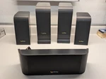 Infinity TSS-800 5.0 Surround Sound Speaker System W/ 3 Omni Mounts & 2 Stands. Fixed Price $129.50.