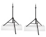 2X Ultimate Support TS-99BL Lift-assist Aluminum Speaker Stand W/ Adapter (pair). Fixed Price $289.99.